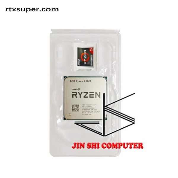 Новый Ryzen 5 5600 R5 5600 3,5 ГГц 6 - ядерный 12 - поточный процессор 7NM L3 = 32M 100 - 000000927 розетка AM4 Без вентилятора